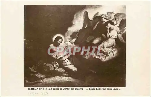 Ansichtskarte AK E Delacroix Le Christ au Jardin des Oliviers Eglise Saint Paul Saint Louis