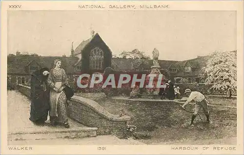 Cartes postales National Gallery Millbank Walker Harbour of Refuge