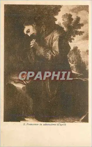 Cartes postales Francesco in Adorazione (Cigoli)
