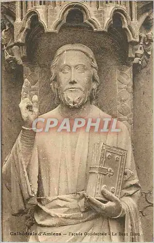 Cartes postales Cathedrale d'Amiens Facade Occidental Le Beau Dieu