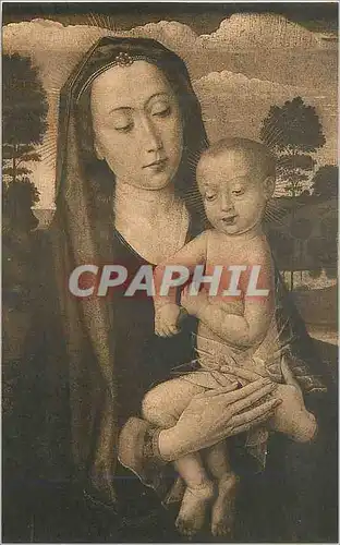 Ansichtskarte AK H Van Der Goes Vierge et Enfant Musee de Bruxelles