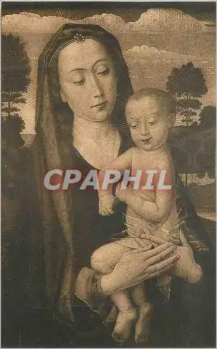 Cartes postales H Van Der Goes Vierge et Enfant Musee de Bruxelles