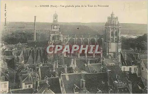 Cartes postales Gisors (Eure) Vue Generale Prise de la Tour du Prisonnier