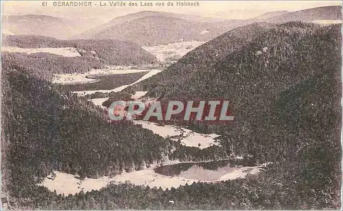 Cartes postales La Vallee des Lacs Vue du Hohneck Gerardmer