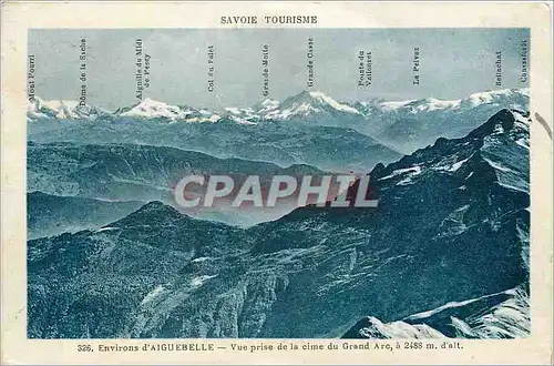 Ansichtskarte AK Savoie Tourisme Environs d'Aiguebelle Vue Prise de la Cime du Grand Arc