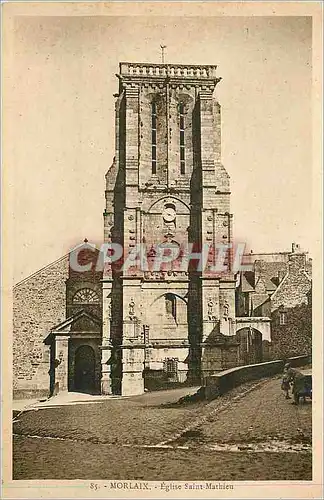 Ansichtskarte AK Morlaix Eglise Mathieu