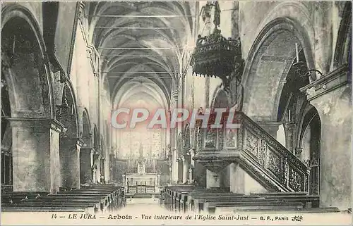 Cartes postales Le Jura Arbois Vue Interieur de l'Eglise Saint Just Paris