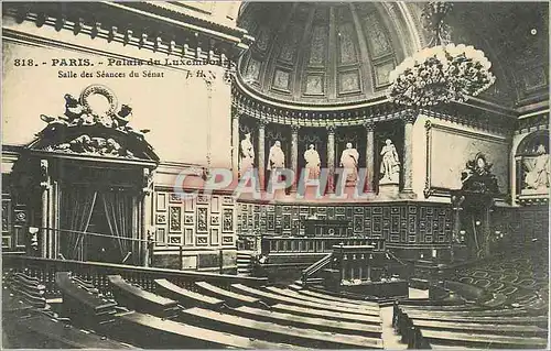 Cartes postales Paris Palais du Luxembourg Salle des Seances du Senat