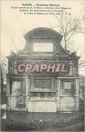 Ansichtskarte AK Paris Fontaine Medicis Facade Executee par A de Gisors