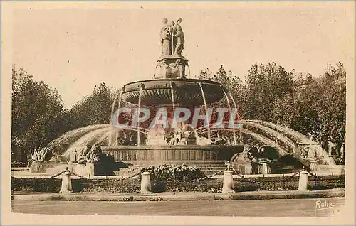 Cartes postales Aix en Provence La Grande Fontaine