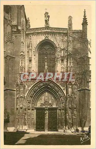 Ansichtskarte AK Aix en Provence Grande porte Gothique de la Cathedrale Saint Sauveur