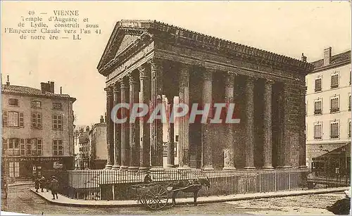 Cartes postales Vienne Temple d'Auguste et de Lydie Construit sous l'Empereur Claude