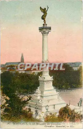 Cartes postales Bordeaux Le Monument des Girondins