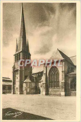 Ansichtskarte AK Troyes Eglise Saint Remy XIVe Siecle Portail sud Tour et Fleches de 1386