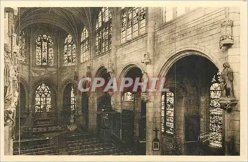 Cartes postales Troyes Eglise Saint Nicolas (Interieur) A Droite Statues de Saint Yves de saint Bruno