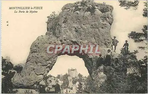 Cartes postales Montpellier le Vieux La Porte de Mycene