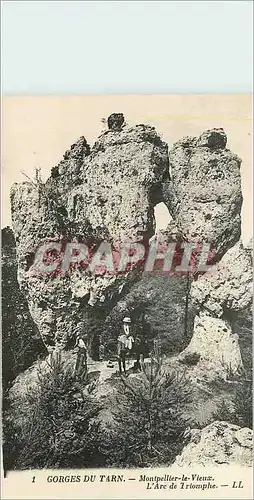 Ansichtskarte AK Gorges du Tarn Montpellier le Vieux l'Arc de Triomphe