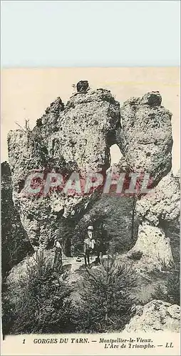 Cartes postales Gorges du Tarn Montpellier le Vieux l'Arc de Triomphe