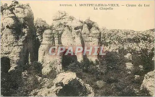Cartes postales Aveyron Montpellier le Vieux Cirque du Lac la Chapelle
