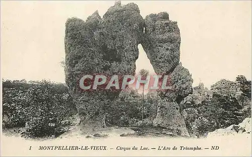 Cartes postales Montpellier le Vieux Cirque du Lac L'Arc de Triomphe