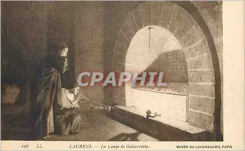 Cartes postales Laurens La Lampe de Galeswinthe Musee du Luxembourg Paris