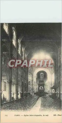 Cartes postales Paris Eglise Saint Augustin la Nef