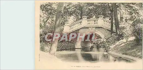 Ansichtskarte AK Paris Parc Monceau le pont (carte 1900)