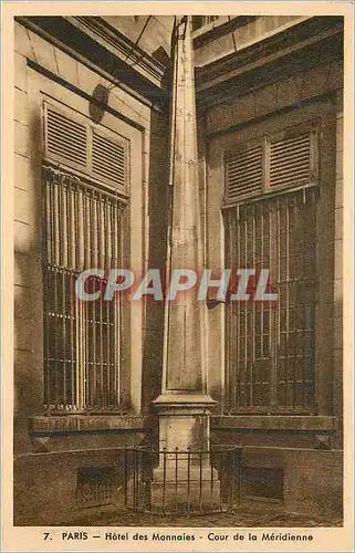 Cartes postales Paris Hotel des Monnaies Cour de la Meridienne