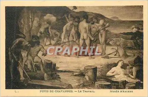 Ansichtskarte AK Puvis de Chavannes le Travail Musee d'Amiens