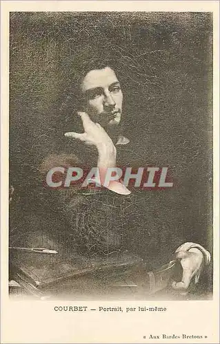 Cartes postales Courbet Portrait par lui Meme Aux Bardes Bretons