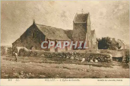 Ansichtskarte AK Millet l'Eglise de Greville Musee du Louvre Paris