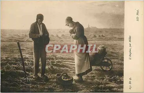 Cartes postales l'Angelus par Millet