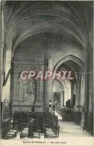 Cartes postales Eglise St Medard Bas Cote Droit