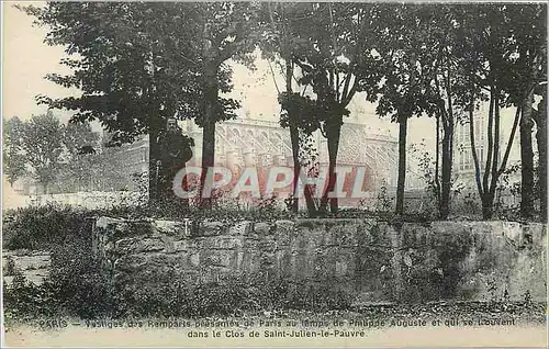 Ansichtskarte AK Vestiges des Ramparts Paris au temps de Philippe Auguste