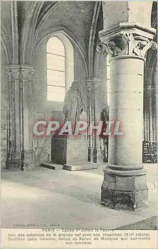 Cartes postales Paris Eglise Saint Julien le Pauvre