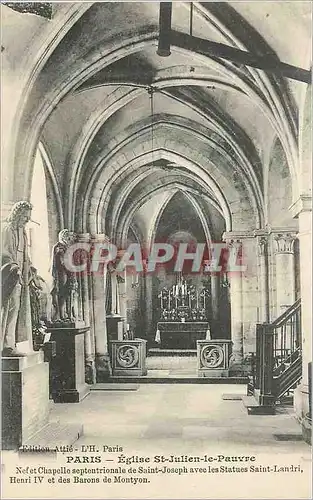 Cartes postales Paris Eglise Saint Julien le Pauvre