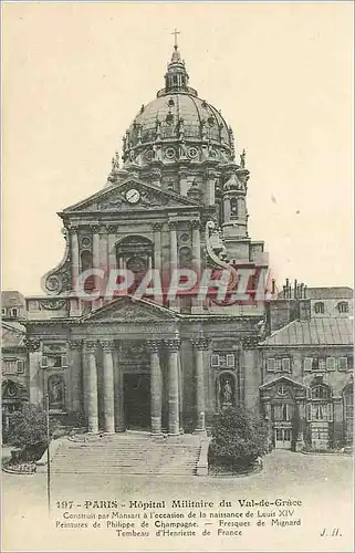 Cartes postales Paris Hopital Militaire du Val de Grace