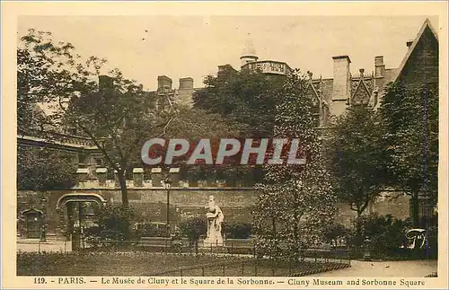 Ansichtskarte AK Paris le Musee de Cluny et le Square de la Sorbonne