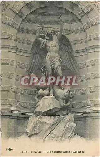 Ansichtskarte AK Paris Fontaine Saint Michel