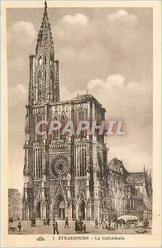 Cartes postales Strasbourg la Cathedrale