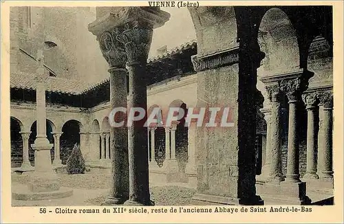 Ansichtskarte AK Vienne (Isere) Cloitre Roman du XIIe siecle Reste de l'Ancienne Abbaye de Saint Andre le Bas