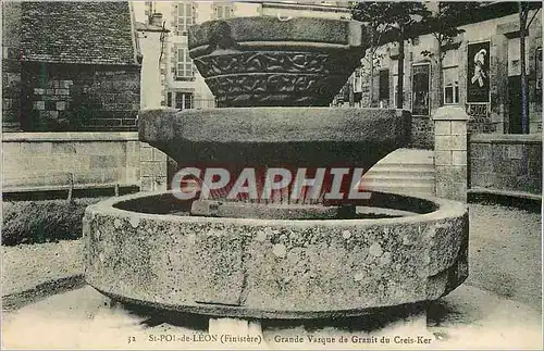 Cartes postales St Pol de Leon(Finistere) Grande Vasque de Granit du Creis Ker