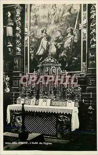 Cartes postales moderne Val d'Isere l'Autel de l'Eglise