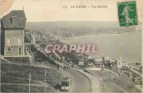 Cartes postales le Havre vue Generale Tramway