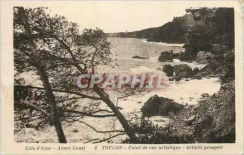 Cartes postales Cote d'Azur Azure Coast Toulon Point de vue Artistique