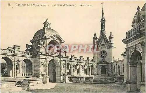 Ansichtskarte AK Chateau de Chantilly la Cour d'Honneur