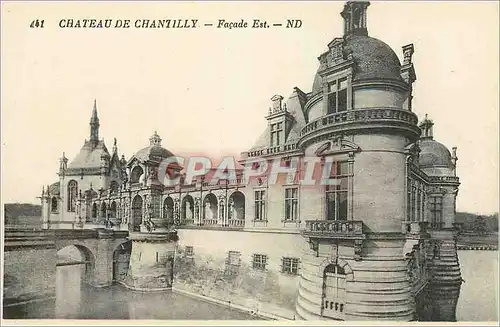 Cartes postales Chateau de Chantilly Facade Est