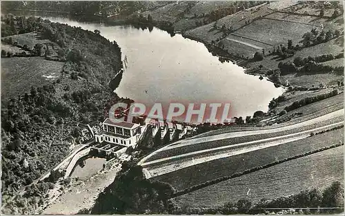 Moderne Karte Vallee de la Creuse Vue Aerienne Barrage de la Roche aux Moines
