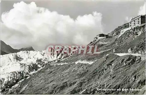 Cartes postales moderne Rhonegletscher mit Hotel Belvedere