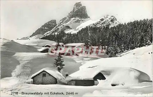 Cartes postales moderne Braunwaldalp mit Eckstock 2446m